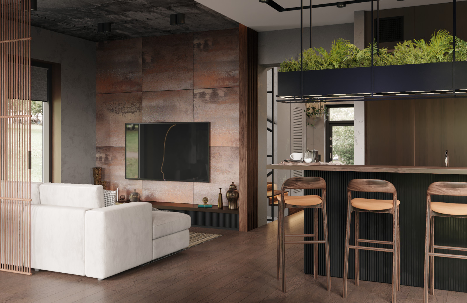 Гостиная-кухня-столовая 40 м², Ростов-на-Дону
