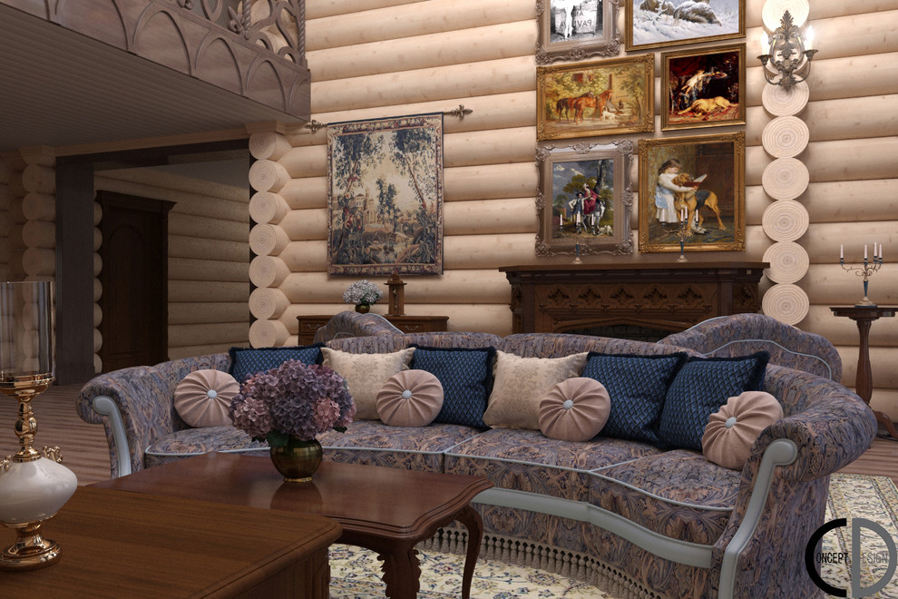 Готика в доме из бруса