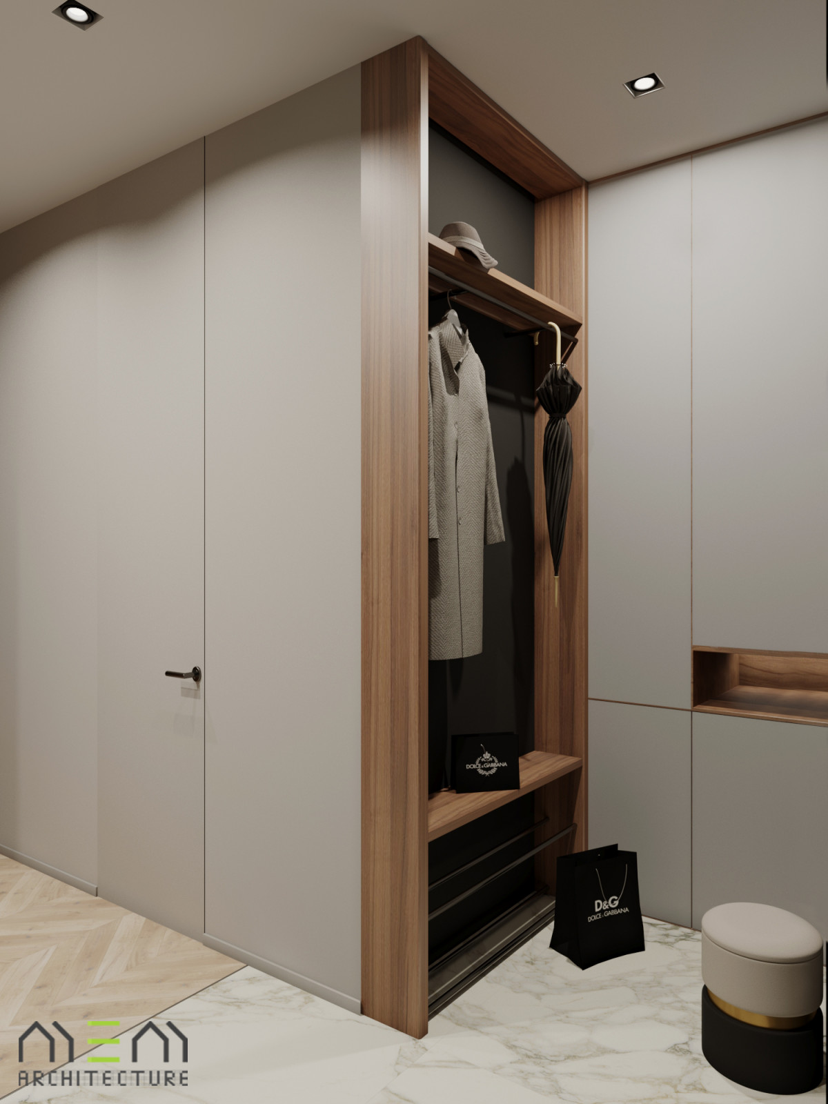 Проект квартиры для молодой девушки в ЖК "Царская площадь"