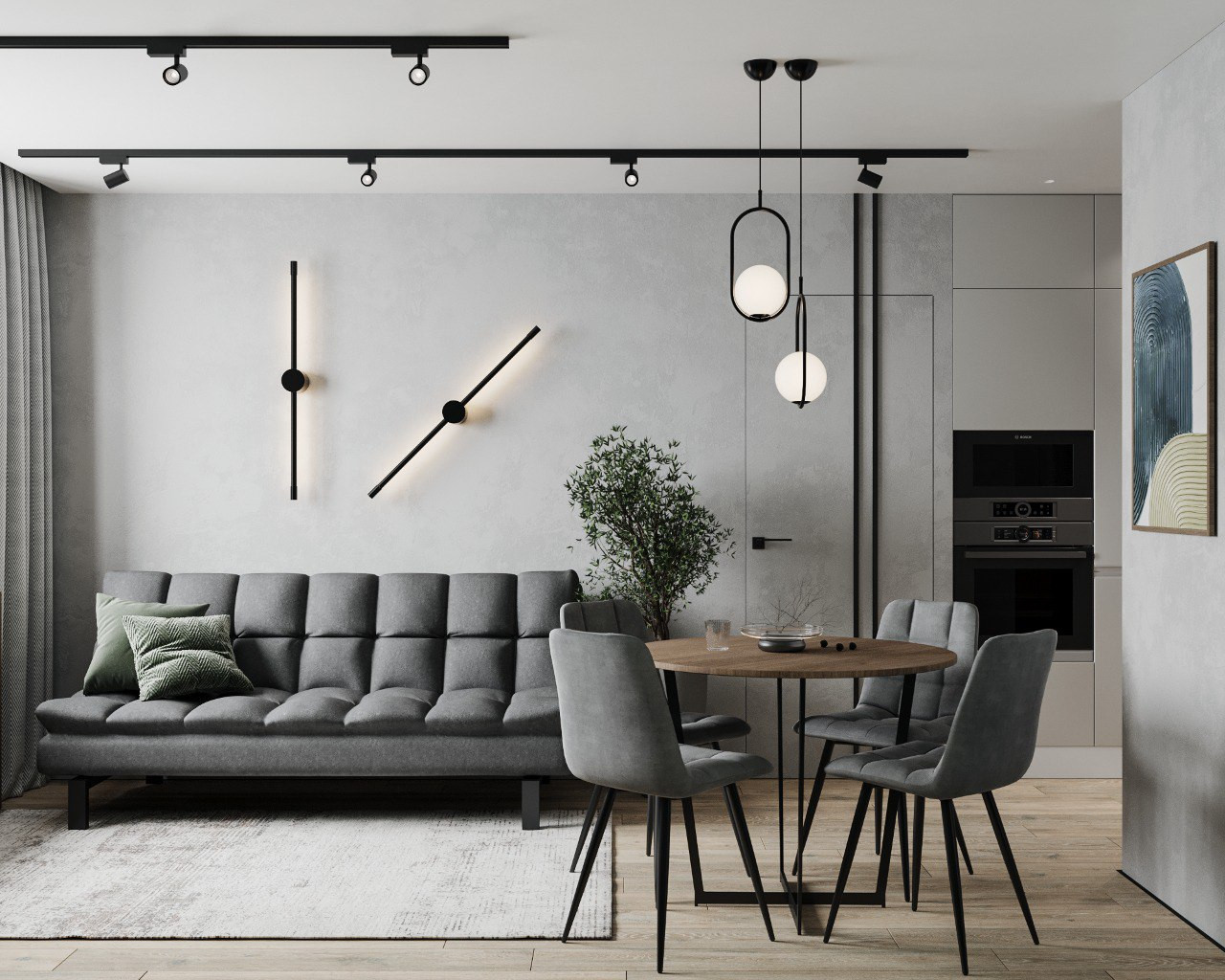 Дизайн двухкомнатной квартиры в ЖК Елизаровский