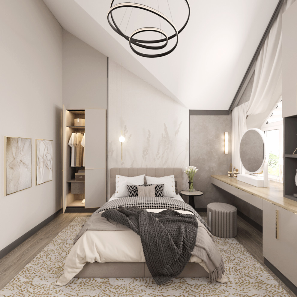 Двухэтажный дом с мансардным этажом