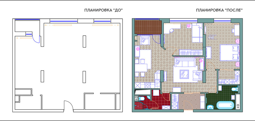 Квартира в английском стиле на Ходынке