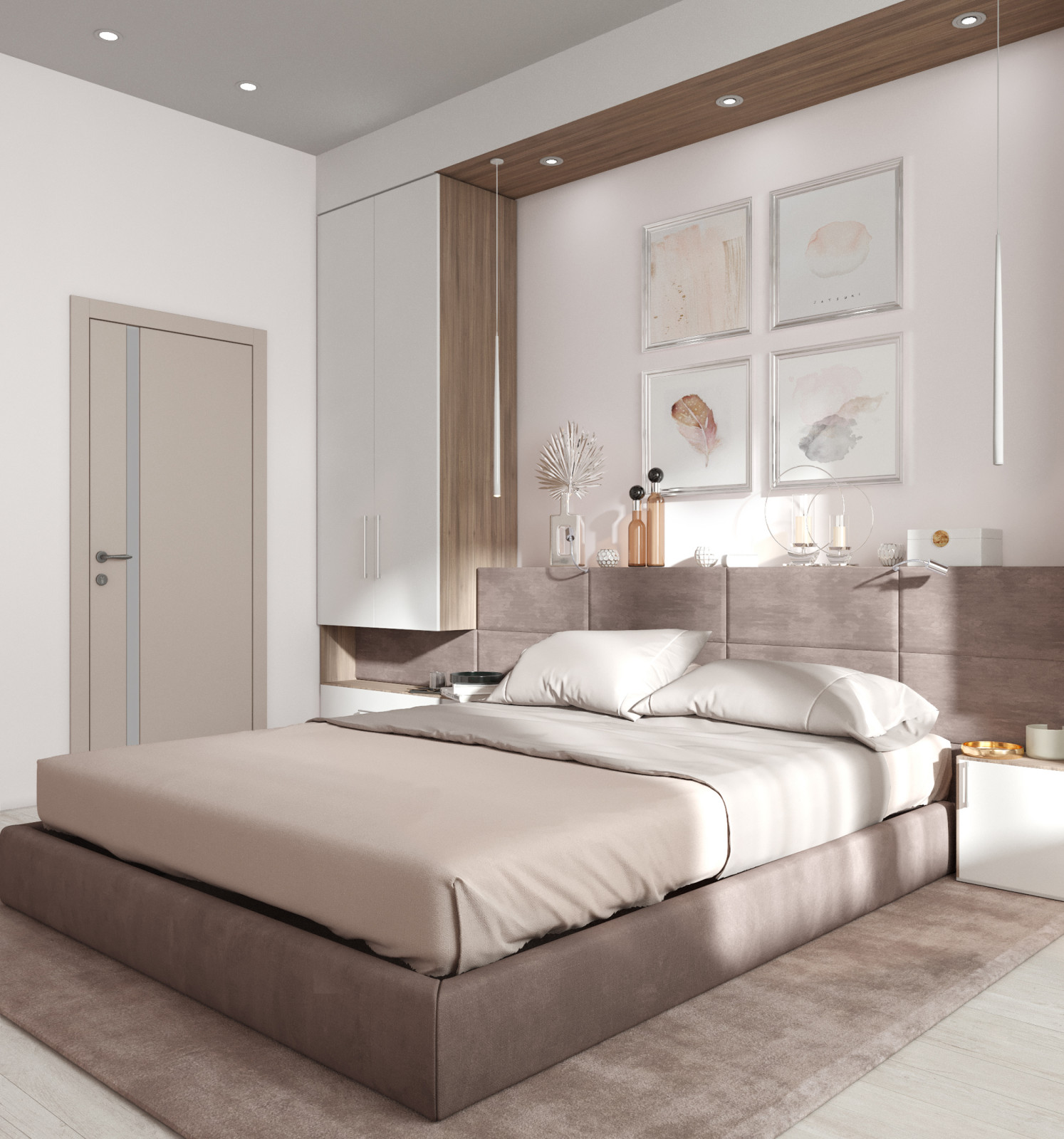 Просторная квартира в пастельных тонах