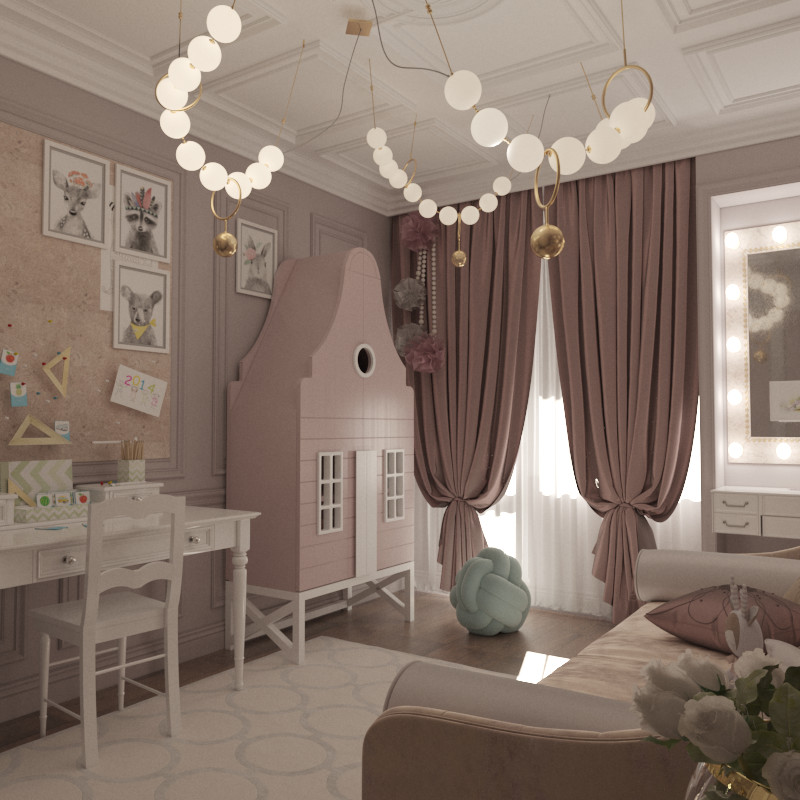 Двухкомнатная квартира в классическом стиле