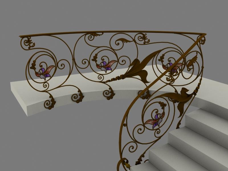 3д лестница