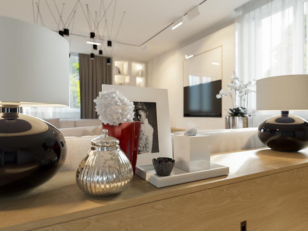 Интерьер гостиной на ул. Римской в г. Хабаровске