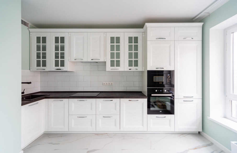 Кухня Кантри в белом цвете