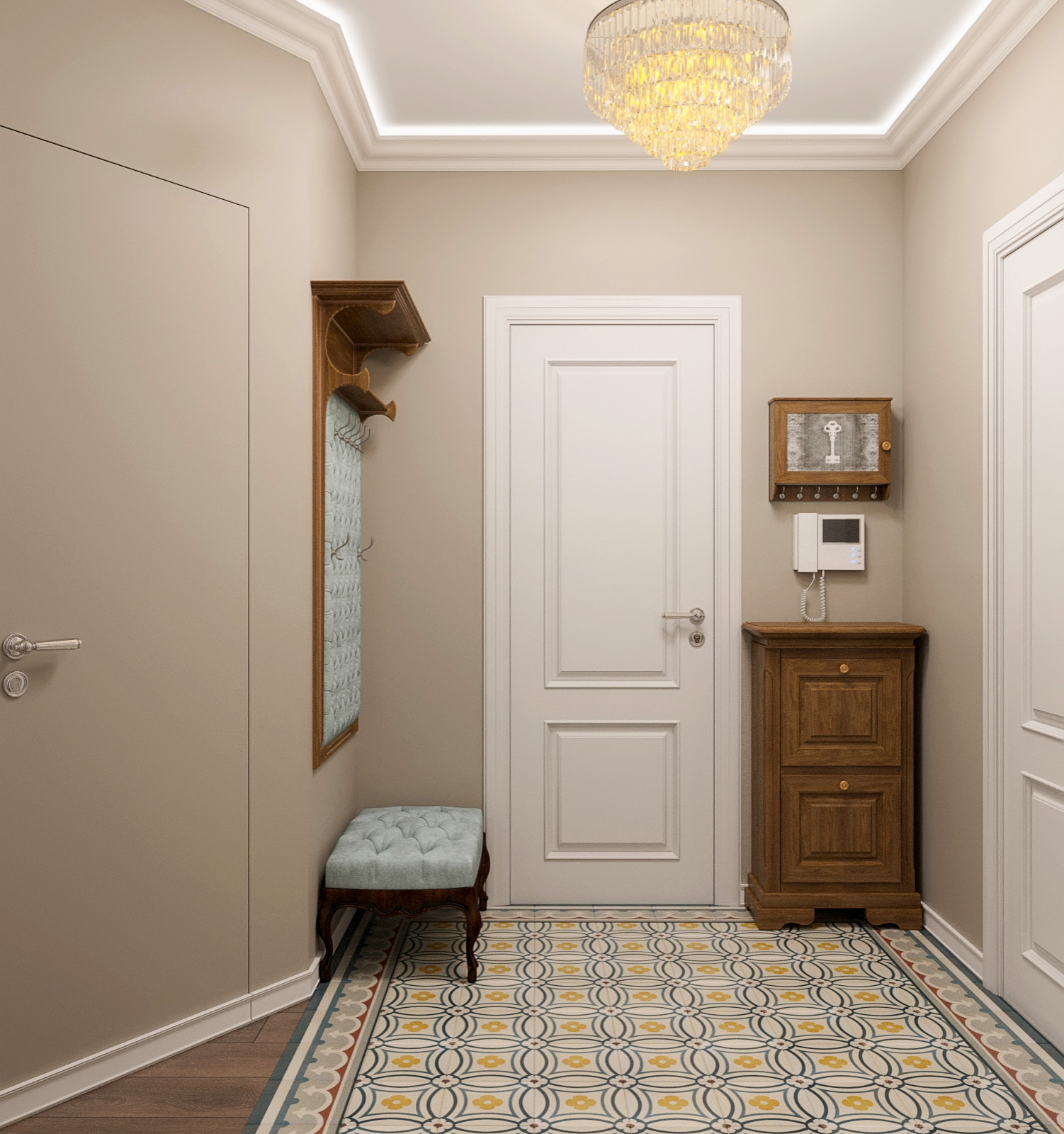 Прихожая с парадным ковром