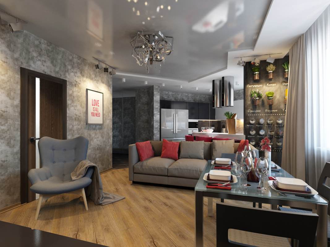 Дизайн квартиры 80 м.кв.в ЖК Николин Парк