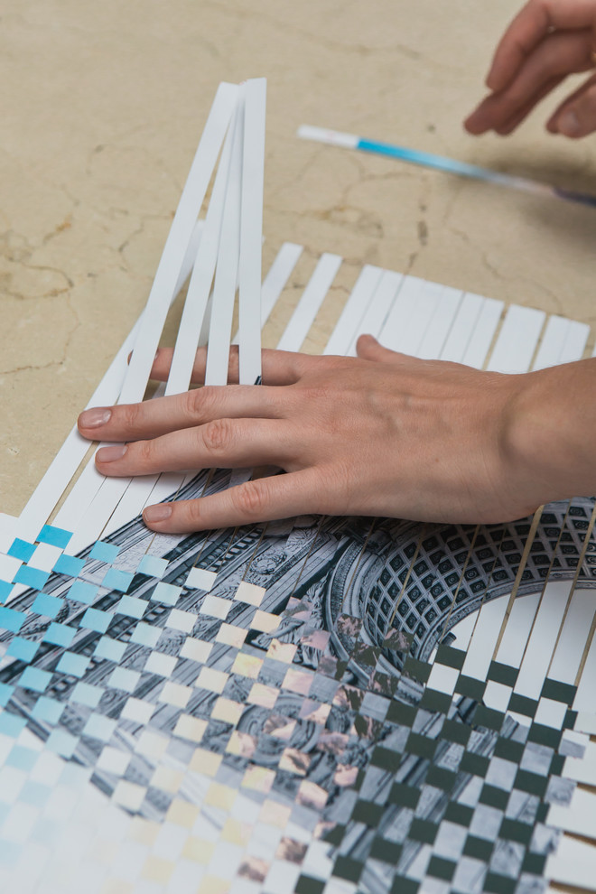 Своими руками: Плетеное декоративное панно из бумаги