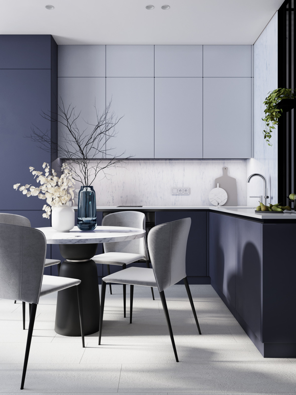 Интерьер квартиры в ЖК Романтика 66 м2