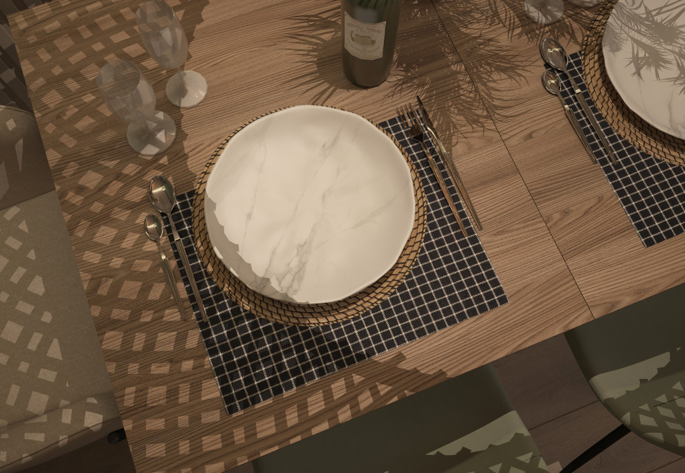 Интерьер гостинной. Столовая зона