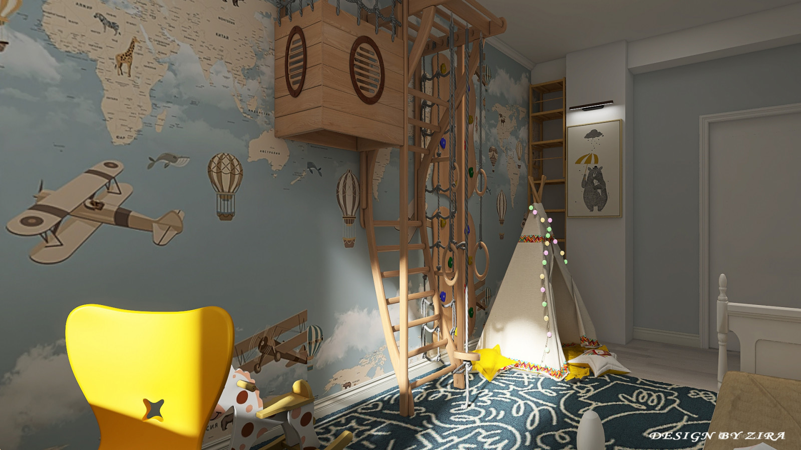 Обложка проекта: Детская комната для мальчика 2,5 года