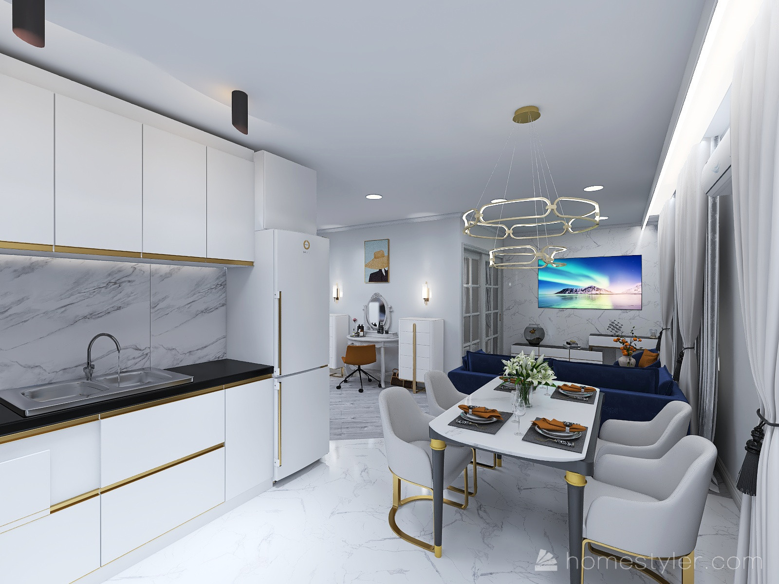 Кухня-гостиная