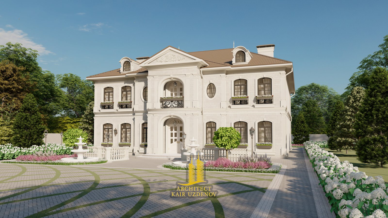 Проект дома в стиле Французский ренесанс