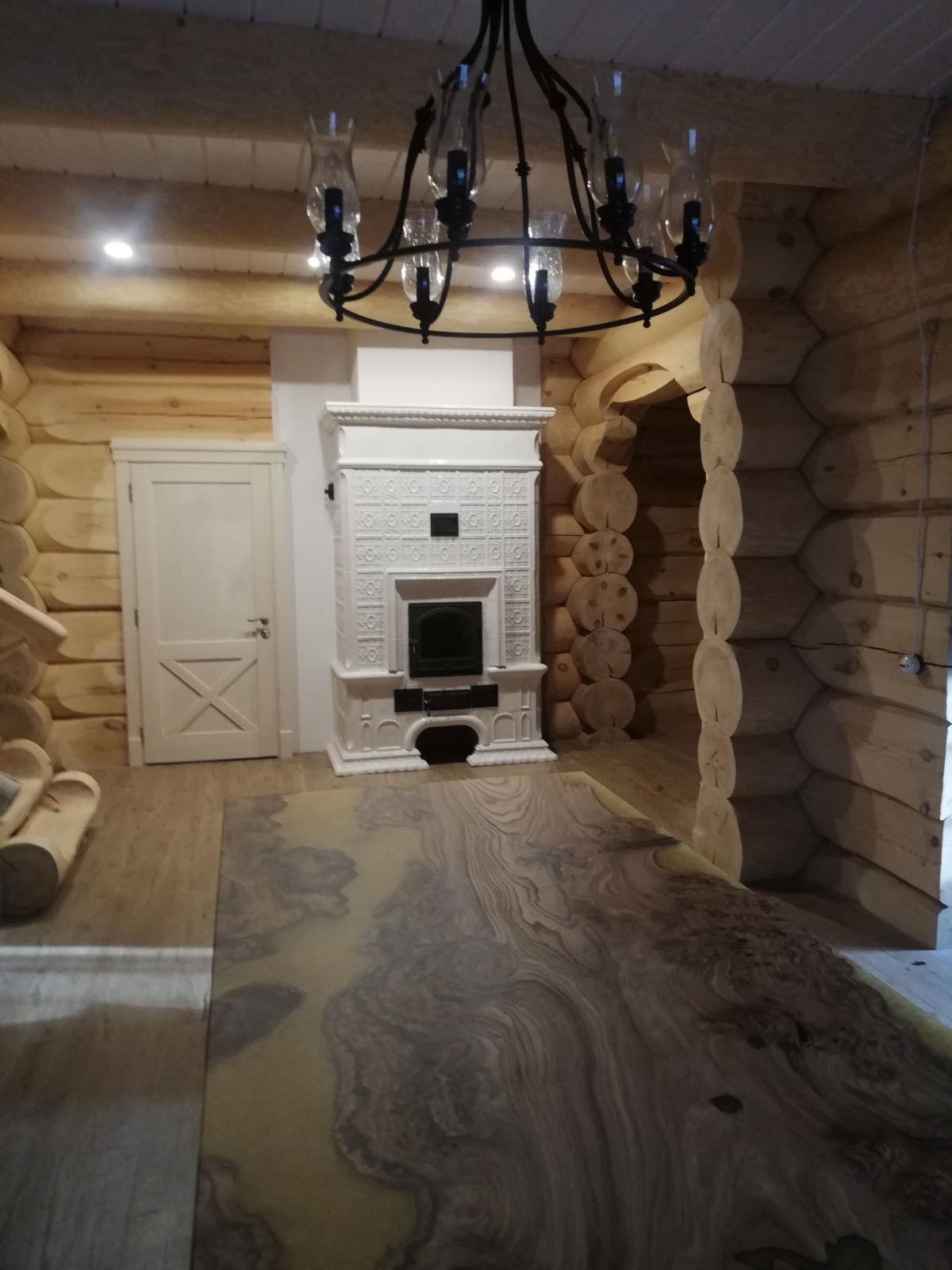 Обложка проекта: Двухэтажная печь-камин в изразцах коллекции Реставрация