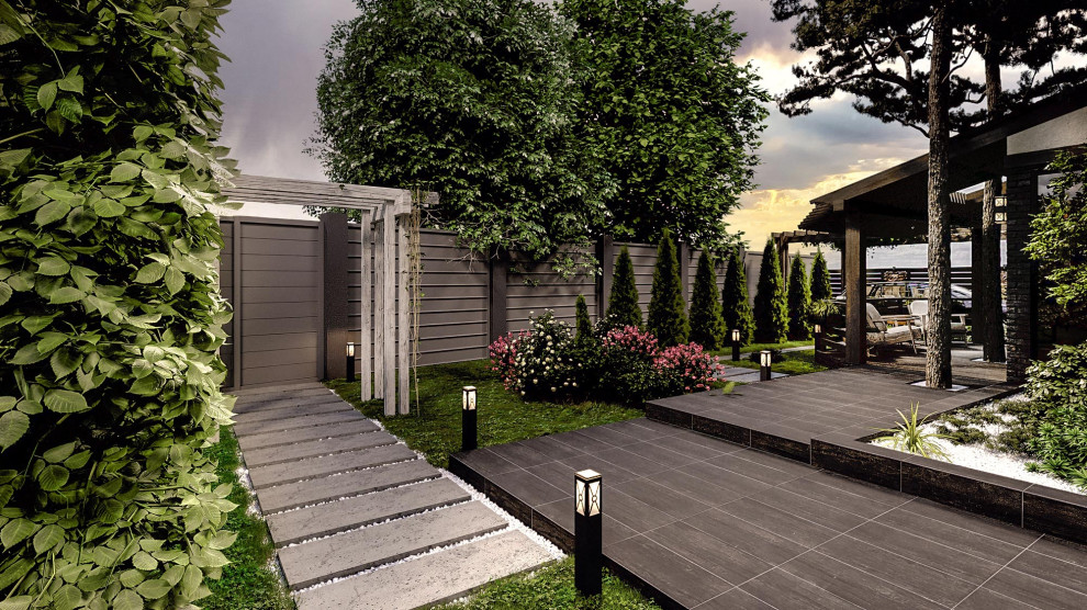 Дизайн- проект  фасада и благоустройства  жилого дома