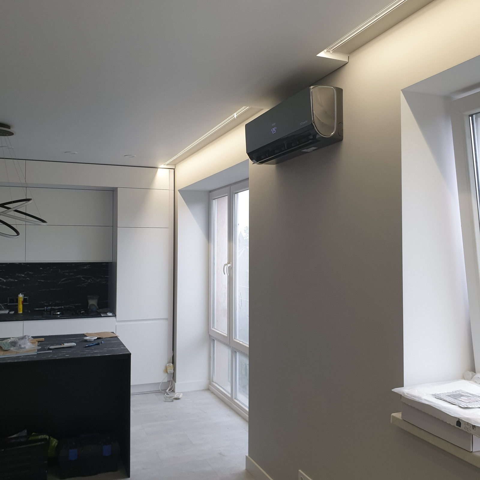 Монтаж кондиционера на Шахматной