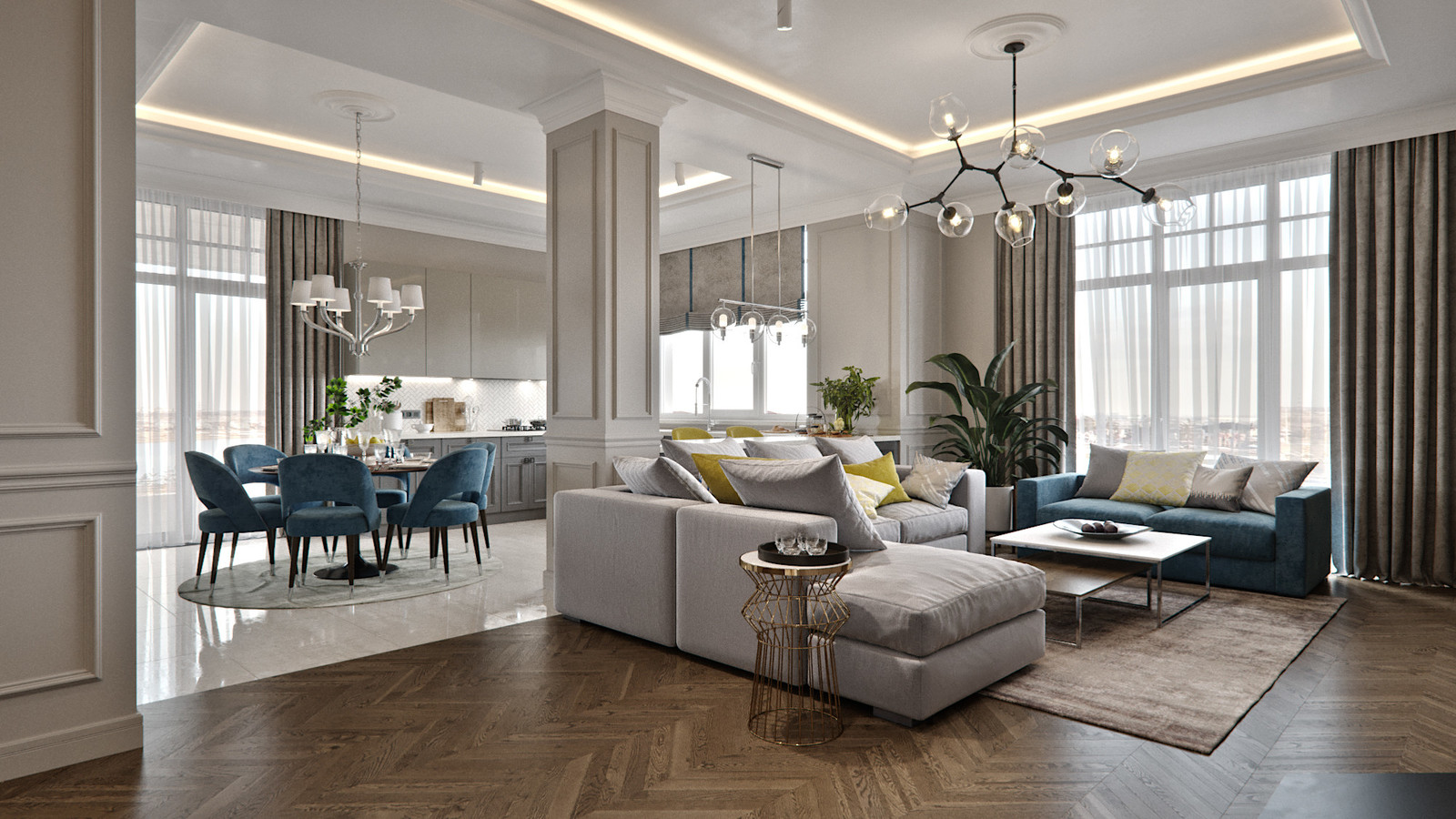 Загородный дом в коттеджном поселке "Онегин Парк"