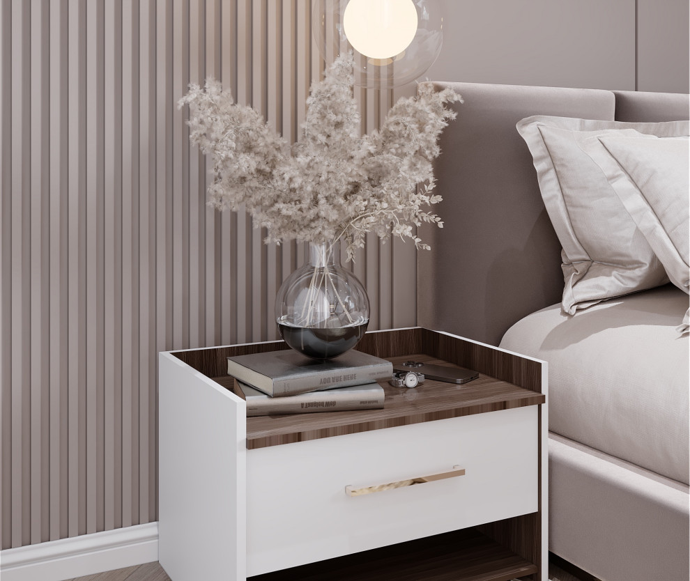 Обложка проекта: Дизайн-проект интерьер спальни ‘’Частного загородного дома’’