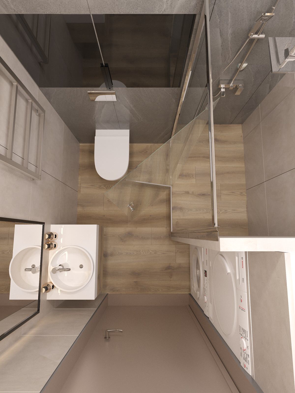 Двухкомнатная квартира в современном стиле с преобладанием древесных акцентов