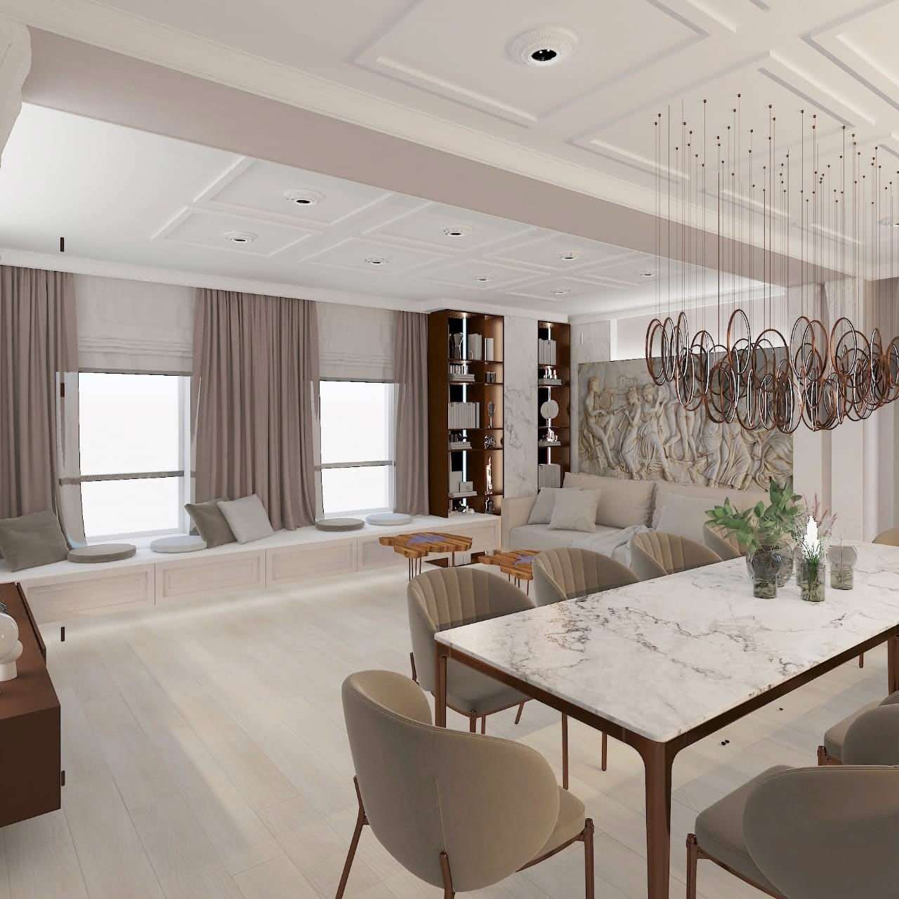 проект 3-х комнатной квартиры, жк "Особняк". г. Ижевск