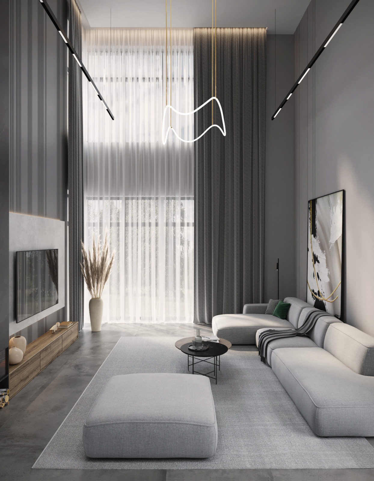 Гостиная со вторым светом