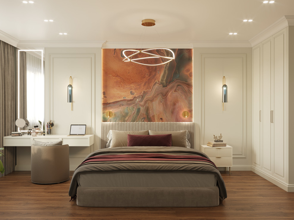 Светлая квартира в стиле неоклассика