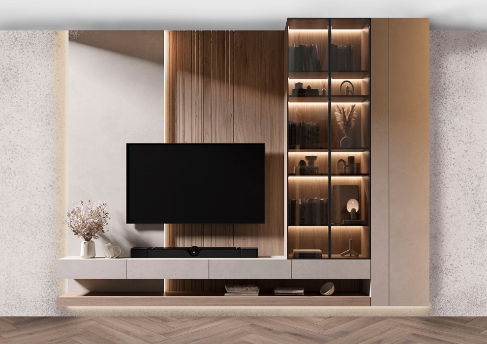 Обложка проекта: Кухня-гостиная в стиле Джапанди