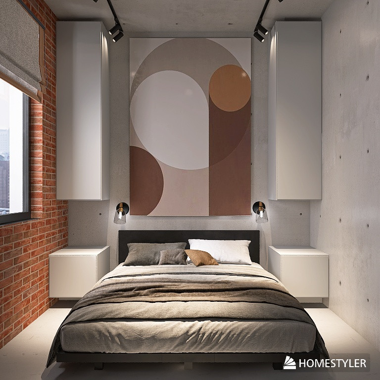 Однокомнатная квартира в стиле Industrial для режиссера с большим псом