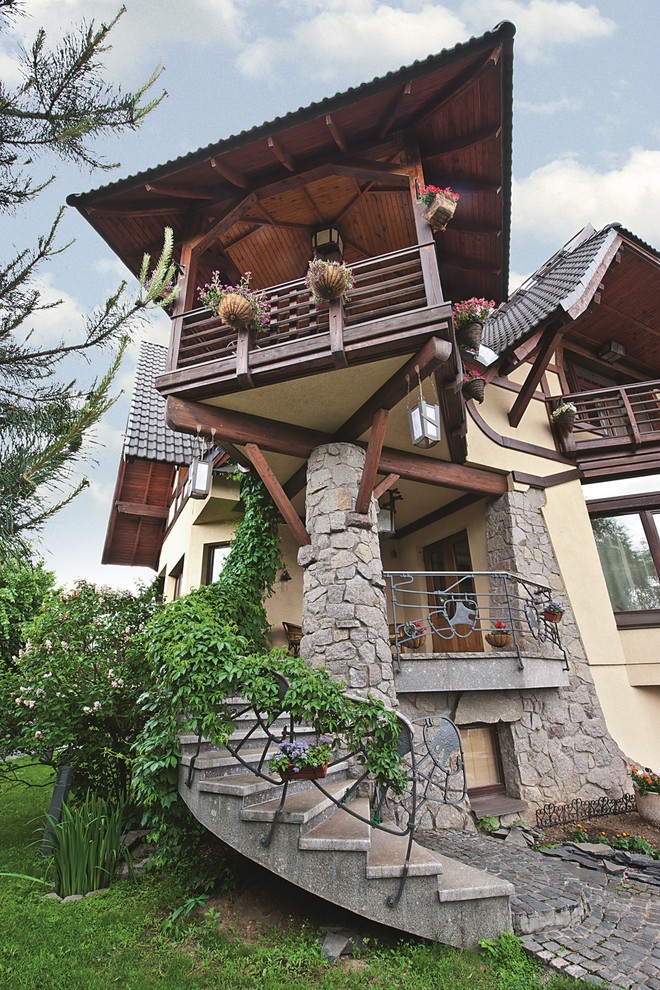 House in front of national park