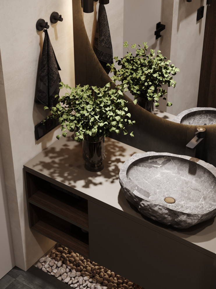 Брутальный современный интерьер, ЖК Румянцево Парк