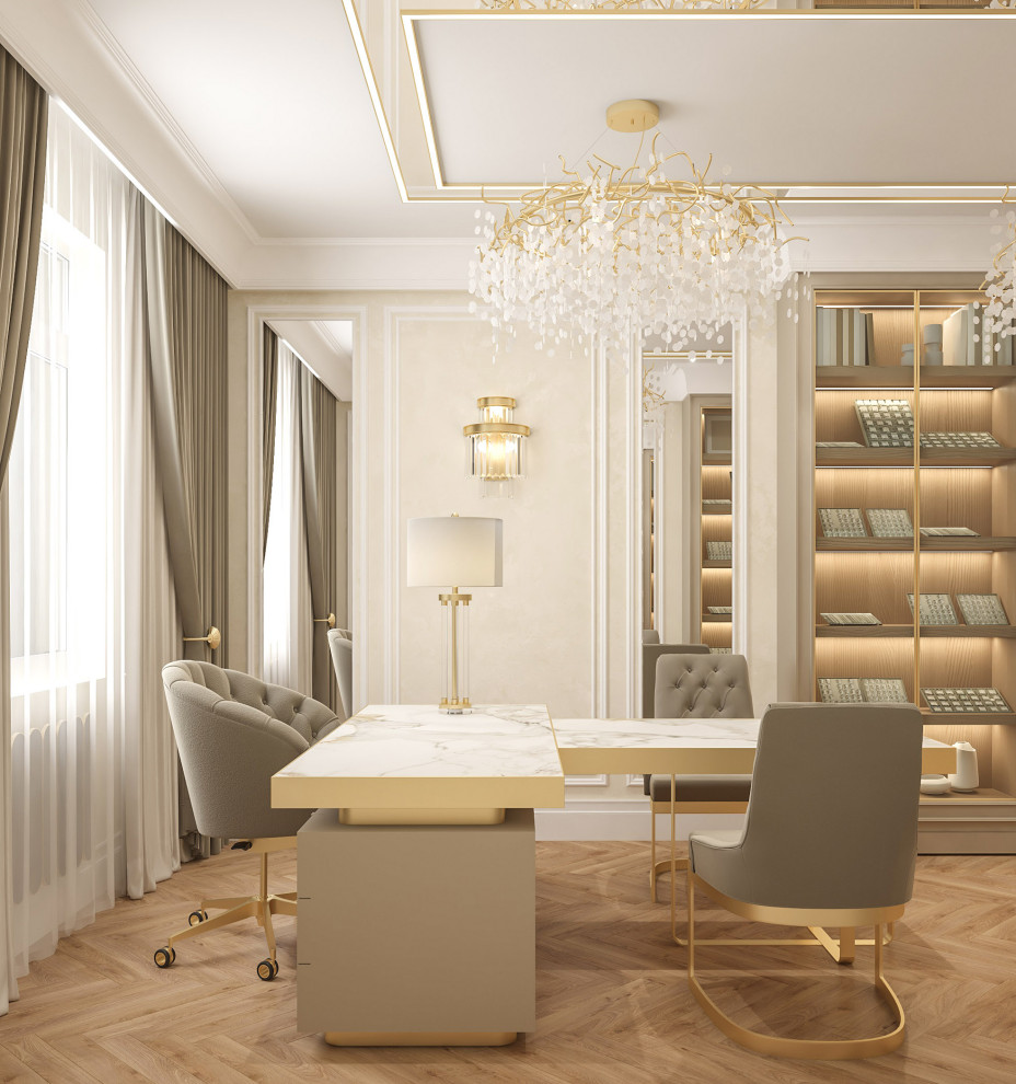 Интерьер кабинета - Ювелирного бутика . Таунхаус в КП " Образцово "