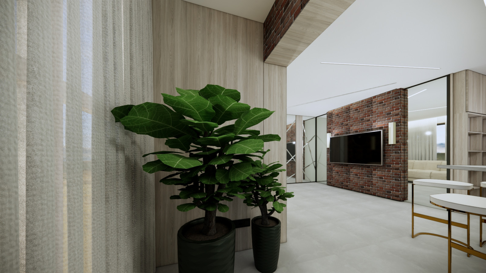 Небольшая квартира в современном стиле