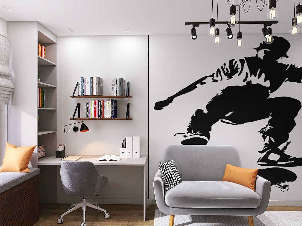 Обложка проекта: Детская для парня-скейтера