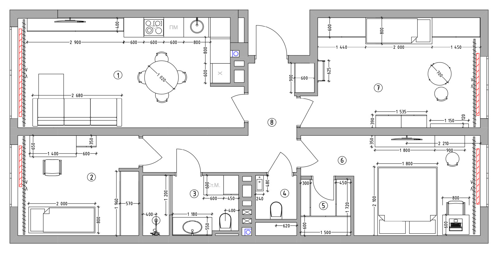 Houzz тур: Квартира в Тюмени с ремонтом за 4 месяца