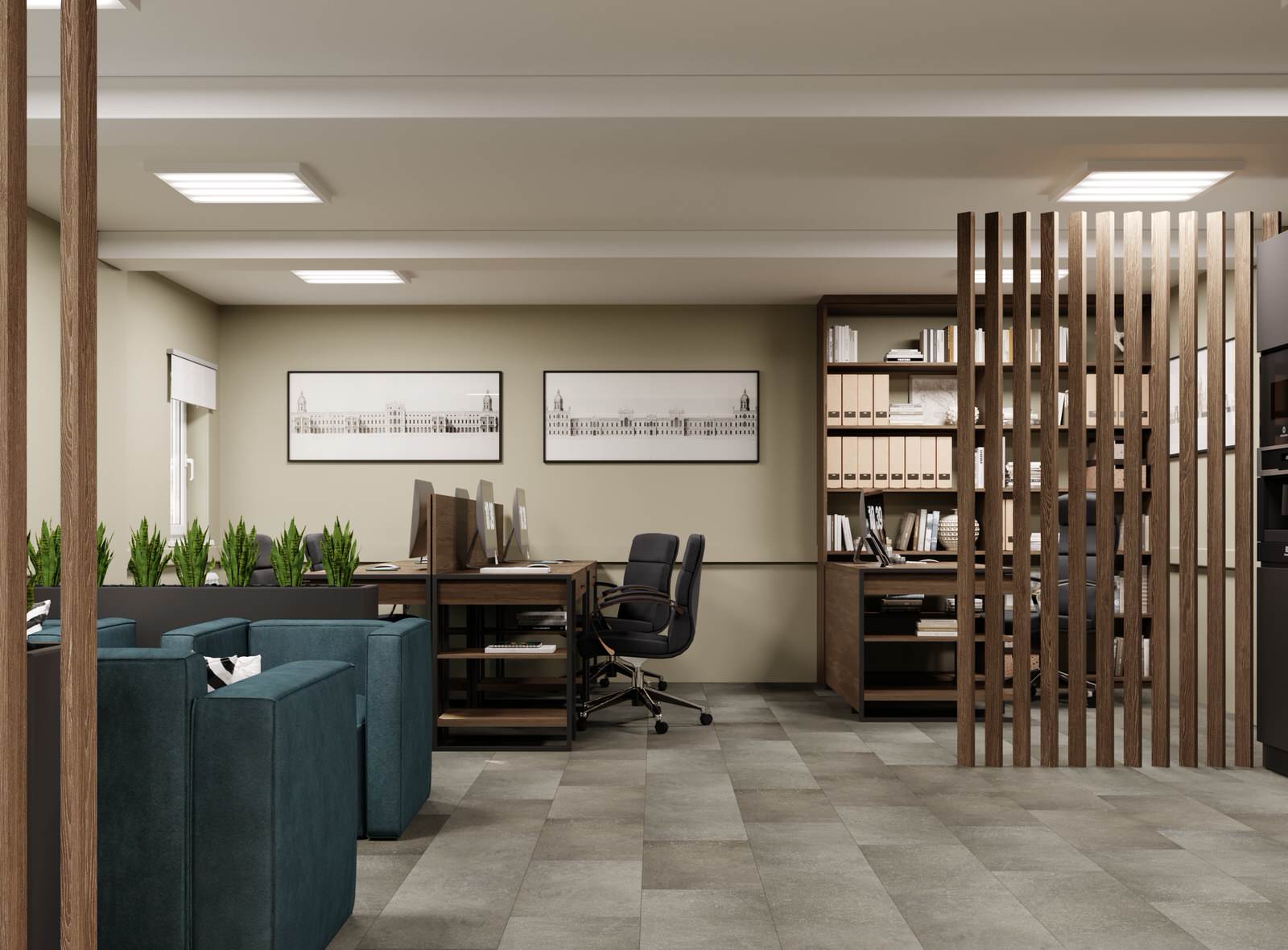 Модульный штаб строительной фирмы