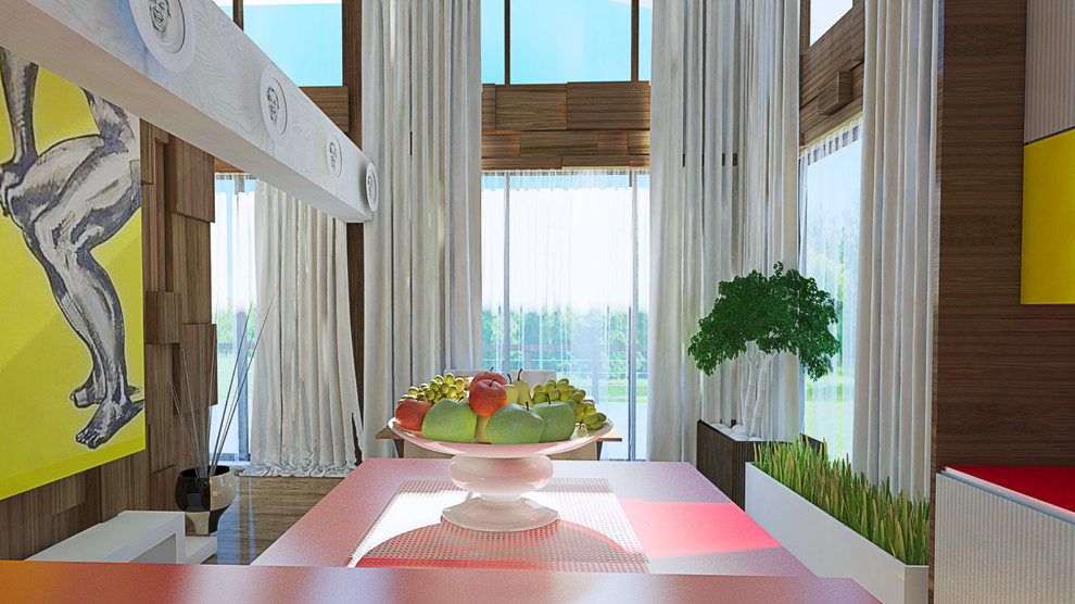 Интерьер чпстного дома поп-арт