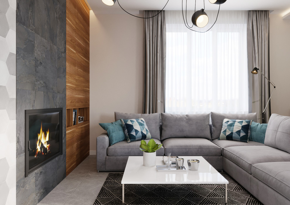 Кухня-гостиная в загородном доме