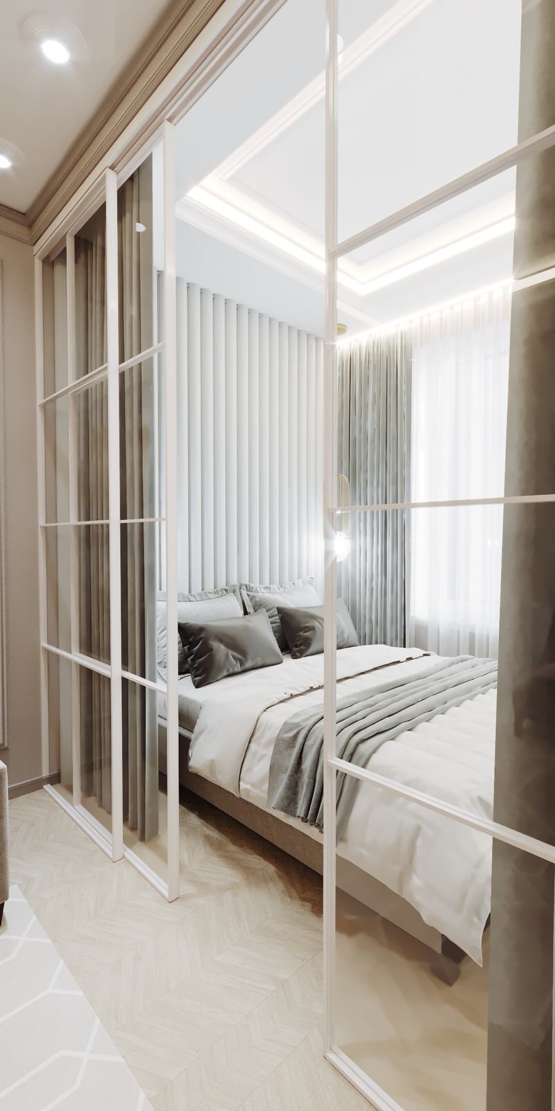 Проект маленькой квартиры 40 кв.м. ЖК Level Амурская