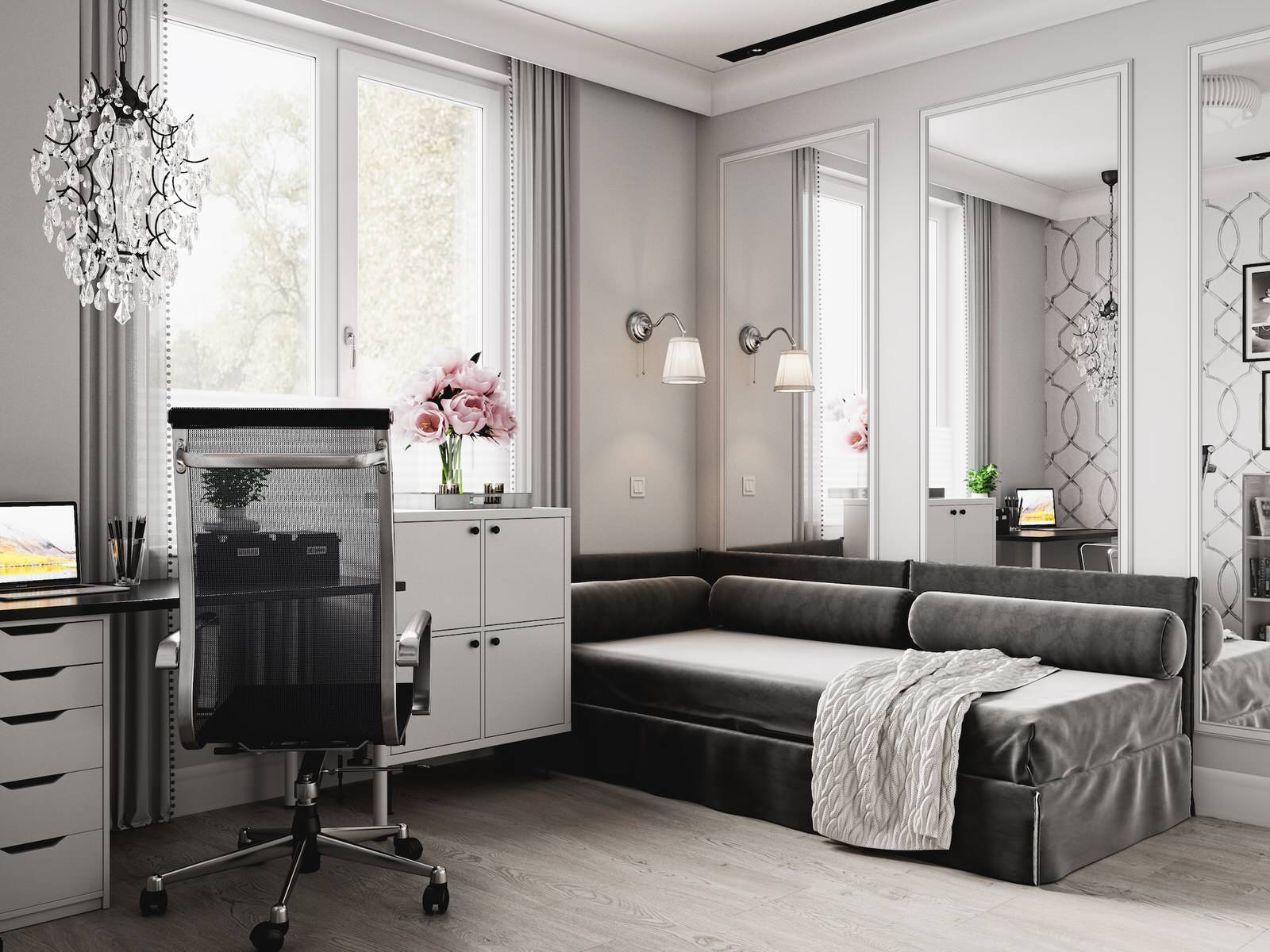 Контрастный белый