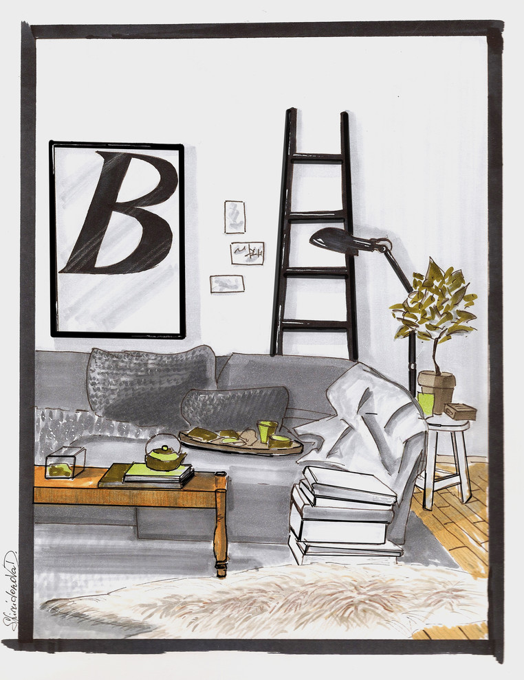 Обложка проекта: Interior Sketches