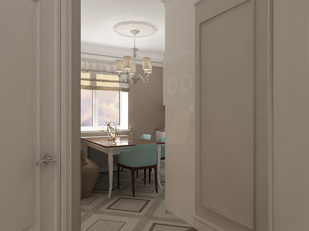 Квартира с белой спальней