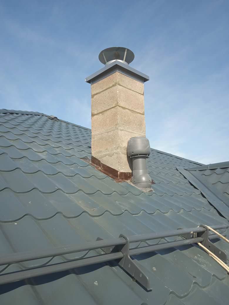 Монтаж керамических дымоходов