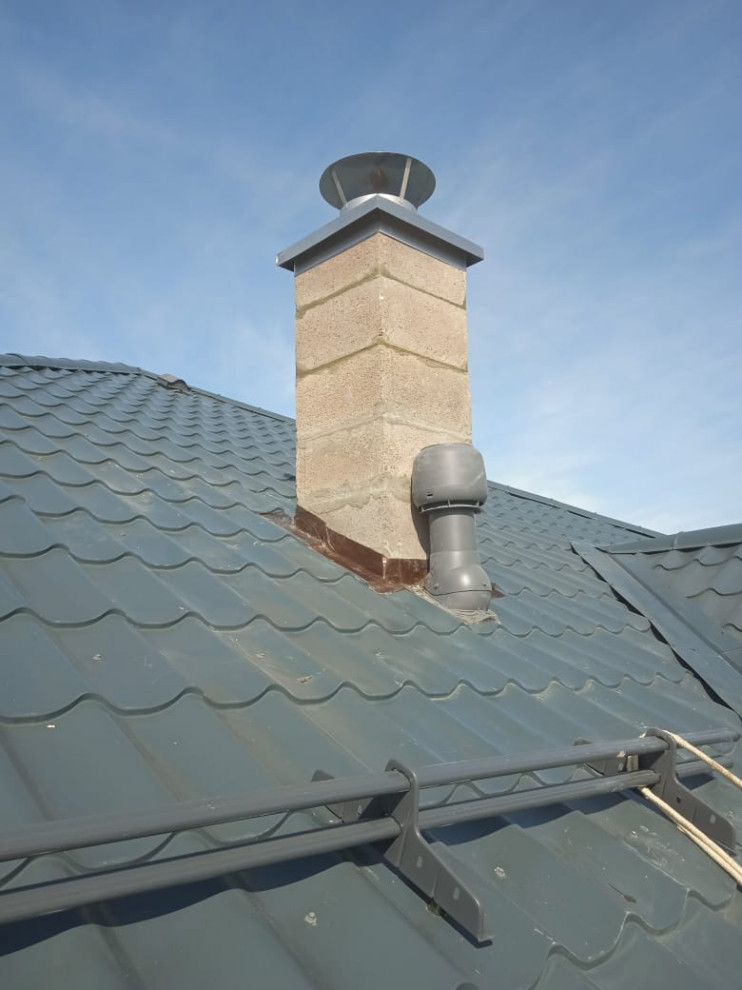 Монтаж керамических дымоходов