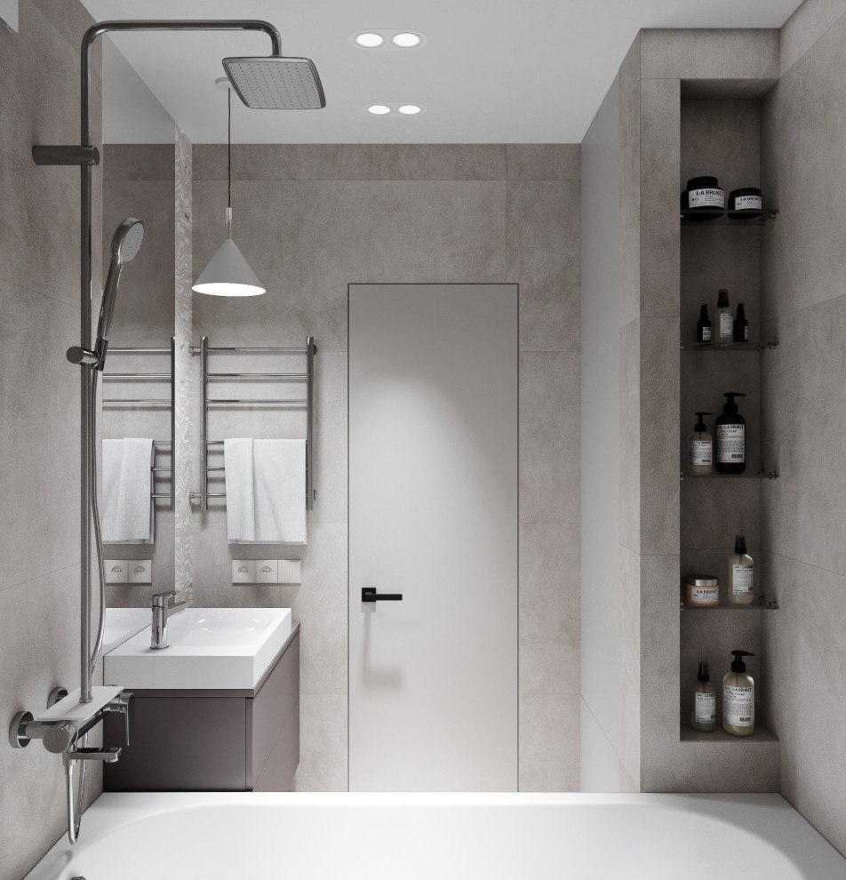 Обложка проекта: Дизайн-проект квартиры на Ленинском, Спб, 50 кв.м