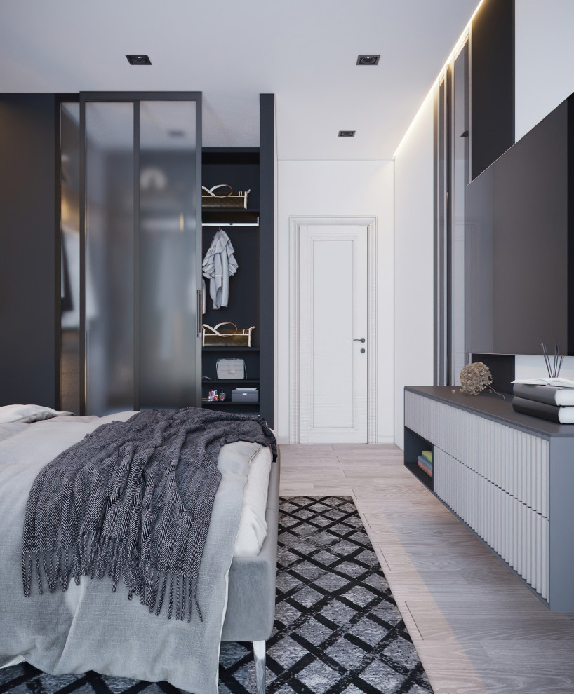 Квартира в спокойной цветовой гамме с нотками брутальности