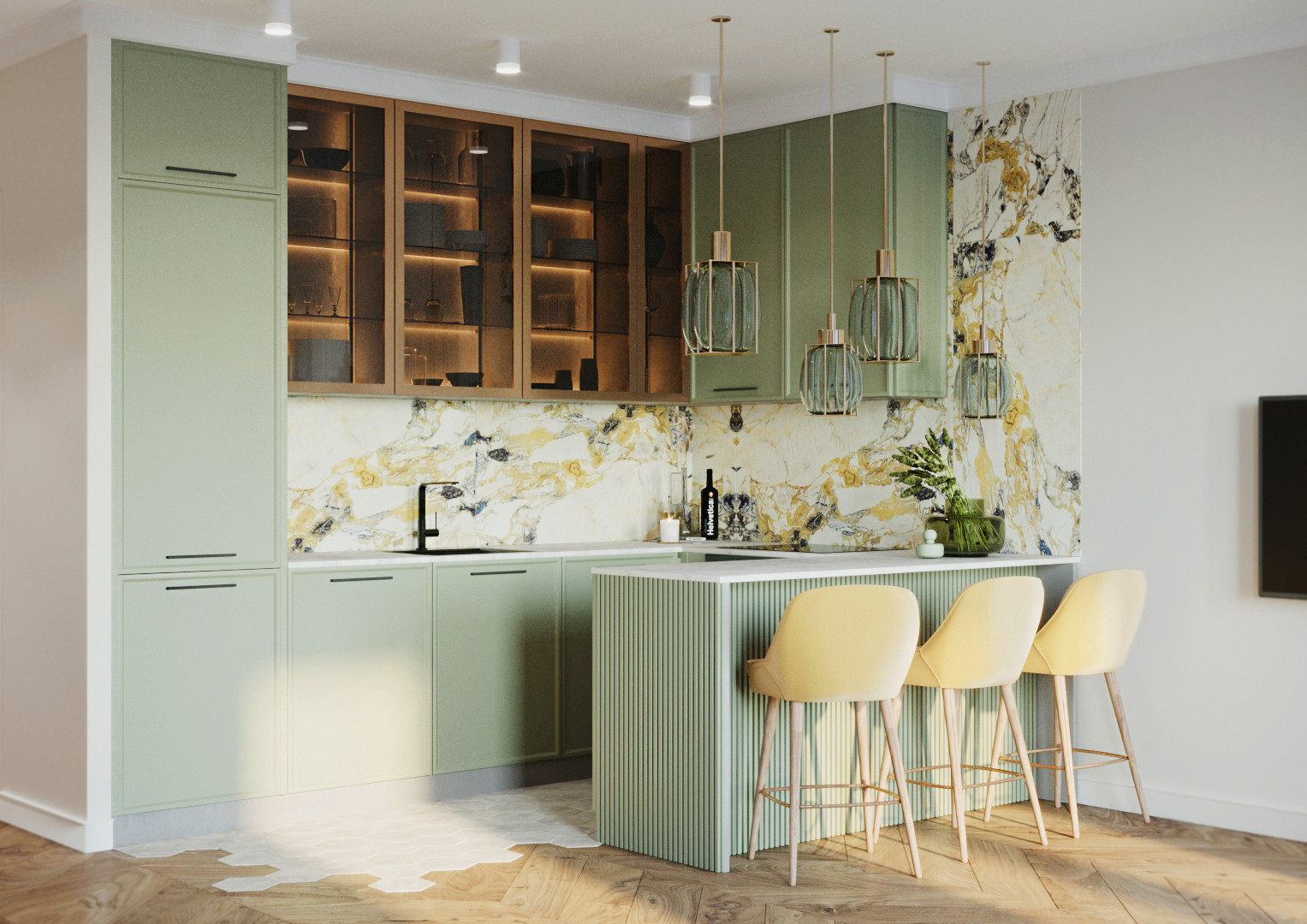 Яркая квартира в ЖК Бавария