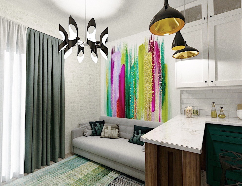 Обложка проекта: Гостиная для семейной пары