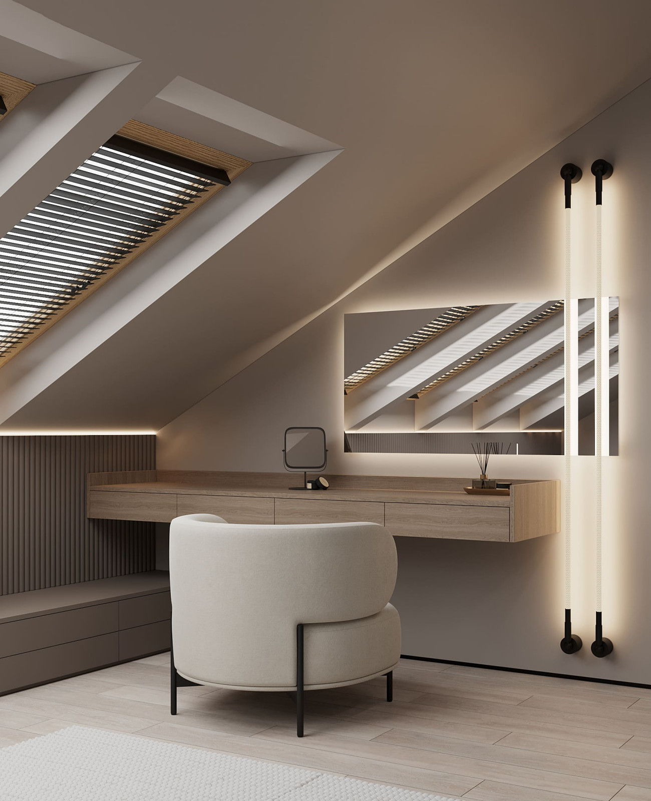 Дизайн-проект пентхауса для молодой пары